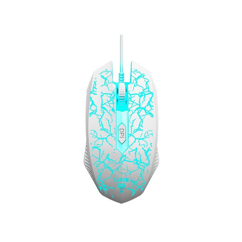 Combo GAMER 4 em 1 MTS, Nightmare Snow • Mouse 4D - 3600 Dpi • Teclado RGB LED Rainbow Anti-Ghosting • Fone e Microfone Headset 45mW Stereo • Mousepad 290x250 • Quality Premium • Setup Gamer Branco