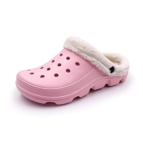 hot pink fur lined crocs