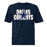 Dallas Cowboys Mens Unmasked Short Sleeve Tee X-Large, Navy