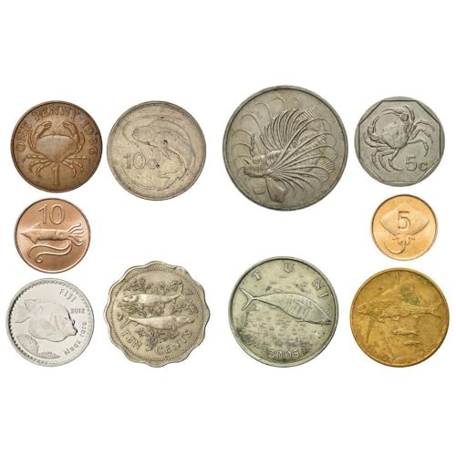 10 Aquatic Animal Coins