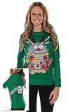 Women's Ugly Christmas Sweater - Electrocuted Cat Sweater
