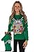 Women's Ugly Christmas Sweater - Electrocuted Cat Christmas Sweater
