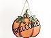 Wood Harvest Pumpkin Welcome Sign Indoor Outdoor Decor Harvest Fall Halloween Thanksgiving Hanging Pumpkins Plaque Wall Door Decorations