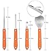 Halloween Pumpkin Carving Kit Tools Premium 4 Piece Stainless Steel Pumpkin Carving Knives Set (Scoop,Poker,Saws,Etching tool)