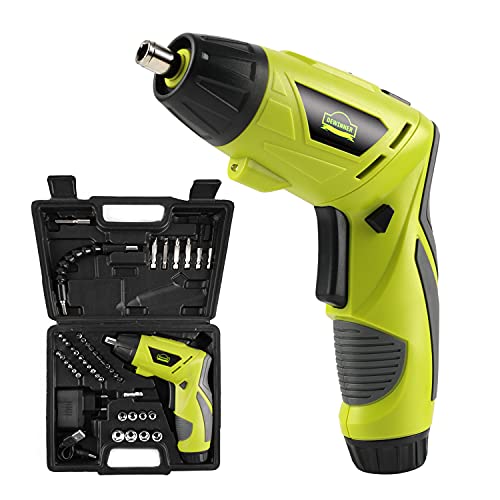 Akkuschrauber 6 Nm, Dewinner Akkuschrauber 1300 mAh 3,6 V mit 45 Zubehörteilen, Ladeadapter mit USB-Kabel und… – Bild 7