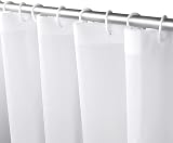 URAQT Shower Curtain 180x180 cm PEVA Waterproof 12 Hooks White view 9