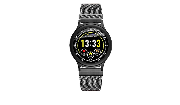 WTGJZN Q28 Reloj Inteligente Hombre Correa de Metal Reemplazo IP68 Monitor  de presión Arterial Impermeable para la frecuencia cardíaca SNS  Notificaciones Smartwatch, Negro : Amazon.com.mx: Electrónicos
