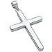 Plain Cross .925 Sterling Silver Pendant