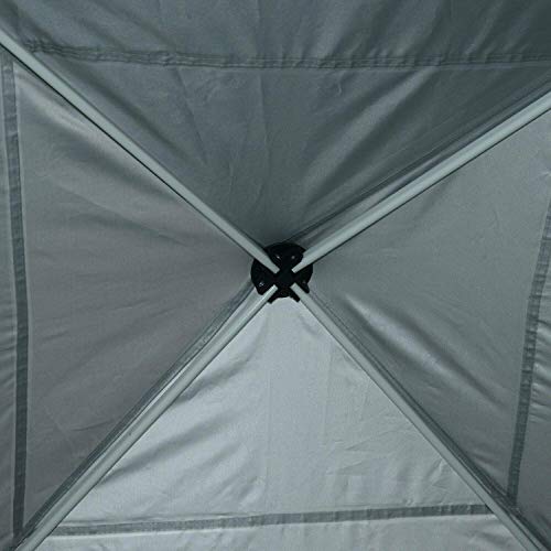 FDInspiration White 9.8x9.8 FT Pop Up Gazebo Canopy Party Tent Foldable Design Shelter Outdoor Sun Shade w/Storage Bag with Ebook - Thumbnail 5