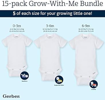 multipack baby grows unisex