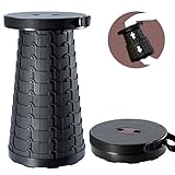 Portable Folding Stool,Adjustable Height Telescopic seat,Lightweight Outdoor Sturdy Folds up in a Split Second,for Outdoor Camping,Fishing,Tourism,Leisure,Kids Adult