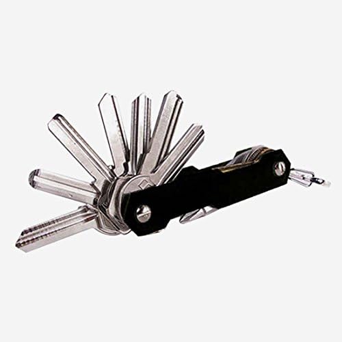 Compact Key Organizer Holder- Made of Aircraft Aluminum - Perfect Smart Key Chain Ring Link for Car Keys - For Men and Women - Small Master Set, AMG, Nissan, Honda, Ford F150, VW Passed, Porsche, BMW