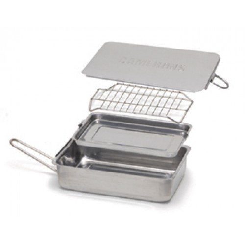 2 Stovetop+Smoker+Gourmet+Stainless+Outdoor