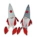 XmasExp 2ct Handmade Swedish Tomte Christmas Gnome Ornaments Set,Elf Santa Scandinavian Plush Sitting Long Hat Doll Home Decor Collectible Nisse Dolls Table Ornament