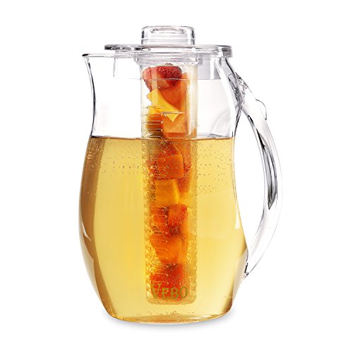 VeBo Tea and Fruit Infusion Pitcher With Ice Core Rod - 2.9 Quart Water Pitcher Infuser - Thumbnail 4