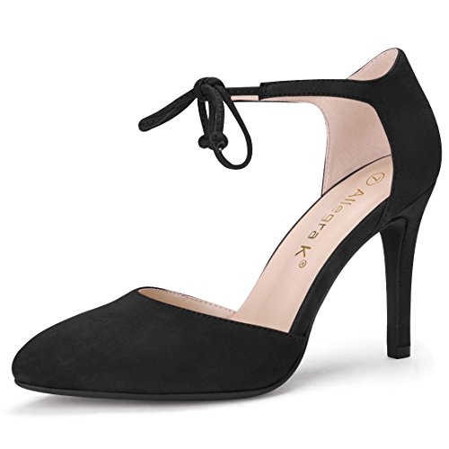 Allegra k women s pointed toe ankle tie stiletto high h…