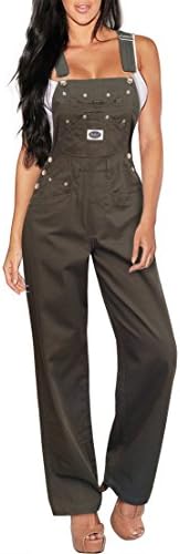 Women's Classic Denim Bib Overalls Juniors Sizes S, M, L