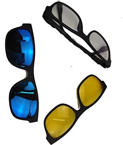 Rimeet 3 in 1 Magic Vision Stylish Sunglass with Night Vision