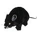Skeleteen Realistic Black Prank Rat - Real Looking Scary Plush Fake Black Rat Animal Toy Gag Gift