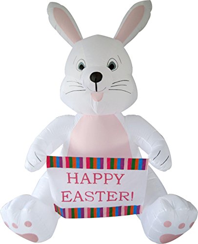 Easter Bunny Inflatable Lawn Décor (4 Feet Tall)