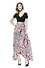 Joy EnvyLand Women V Neck Tunic Floral Chiffon Evening Party Maxi Swing Dress