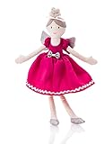 KLASSMIX Ballerina Princess Plush Doll with Gift Bag & Elastic Headband
