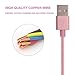SUMOON 3 Pack 10FT Nylon Braided Lightning USB Charging Cables Cord for iPhone 5/5S/5C/SE 6/6S 6 Plus/6S Plus 7/7 Plus, iPad Mini/Air/Pro iPod Touch/Nano 7 (Rose Gold)
