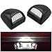 Seven Sparta LED License Plate Lights Replacement for Chevy Silverado 1500 2500 3500 Tahoe Suburban GMC Sierra 1500 2500 3500 Cadillac Escala, 6000K 18SMD LED Light (Pack of 2)