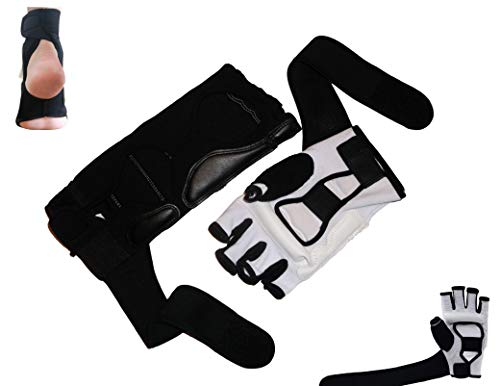 F.A.L. product MMA Kickboxing Sparring Glove Hand Foot Guard Protector for Martial Arts Sparring Karate Safe M Size - Thumbnail 4