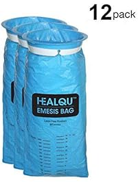 12 Pack Emesis Bags, Disposable Vomit Bag, Blue Disposable Emesis Bag By HealQu