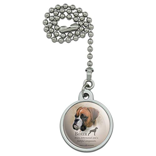 GRAPHICS & MORE Boxer Dog Breed Ceiling Fan and Light Pull Chain