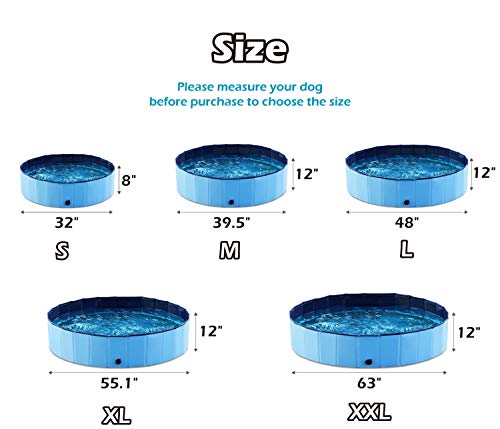 5 Jasonwell+Foldable+Collapsible+63inch+D+11+8inch+H