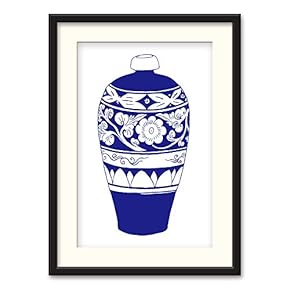 Black Paper Framed Canvas Wall Art for Living Room, Bedroom China Style Canvas Prints for Home Decoration Ready to Hanging - 23x31 inches