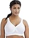 Glamorise Full Figure Plus Size MagicLift Seamless Sports Bra Wirefree #1006 White