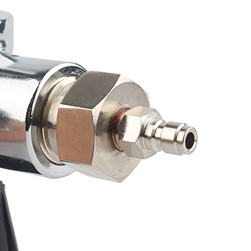 IORMAN Paintball CO2 Tank Compressed Air DIN Valve Gauge & Fill Station, 300bar/4500psi High Pressure, 7/8-14 UNF Male Thread, with 24" Charging Hose for PCP Game (Type-2) - Thumbnail 7