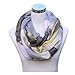 Lucky Leaf Lightweight Silky Cozy Fashion Gauze Loop Infinity Scarf for Women