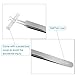 SelfTek Blackhead Extractor Stainless Steel Pimple Remover Clips Curved Facial Extractor