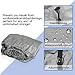 2.6m-6m Kayak Canoe Storage Dust Cover- Waterproof UV Sunblock Shield Protector for 7 Sizes Range Fishing Boat /Kayak / Canoe (Suitable for 9.3-10.5ft Kayak, Silver)