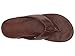 OLUKAI Men's Kulia Flip Flop, Dark Wood/Dark Wood, 10 M US