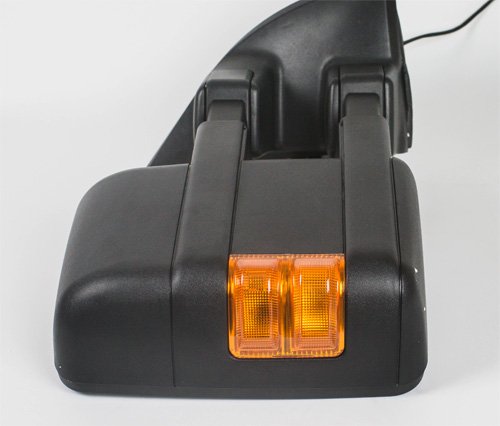 ModifyStreet Extendable Towing Mirrors with Heated Defrost & LED Turn Signal Light for 2008-2015 Ford F250/F350/F450/F550 Super Duty - 1 Pair