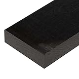 Online Plastic Supply Black Acetal Sheet, 2.000 (2 inch), 4 inches x 24 inches