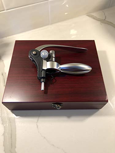 BrandBold 9 Piece Rabbit Wine Accessory Gift Box, Includes Wine Aerator, Rabbit Lever Corkscrew, Elegant Wooden Gift Box, Wine Accessories, Wedding Anniversary Gift Set