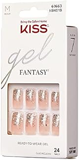 KISS Gel Fantasy Collection Glue-On Manicure Kit Fanciful Medium Nails view 9