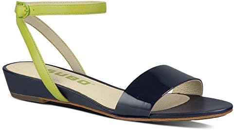TSUBO Women's Gansevoort Wedge Sandal, Dark Navy, 7.5 M US