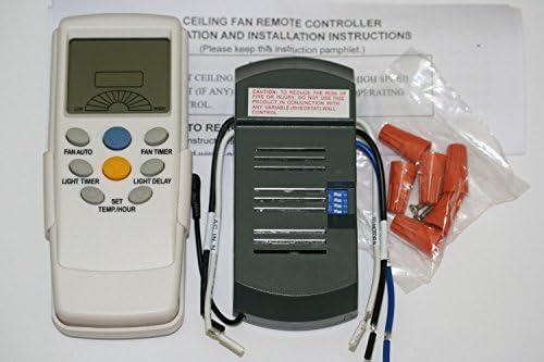 Universal Thermostatic Ceiling Fan and Light Remote Control Conversion Kit by Flow Angel