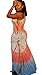 Doris Apparel Women's Boho Sleeveless Tie-Dye Maxi Dress Tank dress