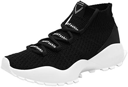BADIER Mens Socks High Top Mesh Shoes Casual Lightweight Walking Running Sneakers
