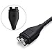 QIBOX Compatible Garmin Vivoactive 3 / Instinct Charger & Charger Port Protector, 2-Pack USB Charging Cable Silicone Dust Plugs Compatible Garmin Fenix 5 5S 5X / Forerunner 935 / Approach S60