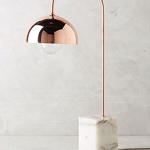 Uus Table Lamp Marble Metal White Bedroom Bedside Lamp E27 Bulb Base 32 * 70CM Warm Lamp (Energy-Saving A +) (Color : C, Size : 32 * 70cm)