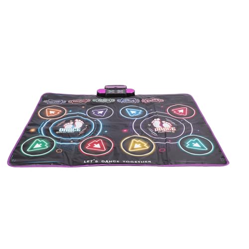 Oreilet Wireless Dance Mat for PC, 2 Player Bluetooth Portable Electronic Dance Pad for Kids Adults Boys Girls, Musical Dancing Floor Mat Game for 3 4 5 6 7 8 9 10 Year Old Toddlers